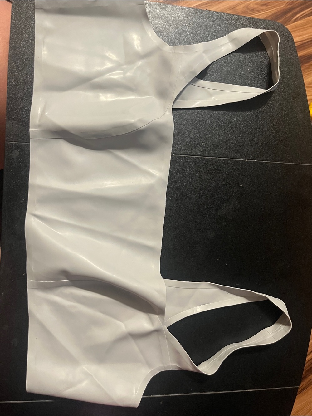 Skims Latex crop top